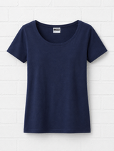 Ladies Basic-T- navy - TWILIGHT WINTER