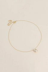 Halskette mit Swarovski® Kristallen- Champagner