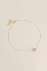 Halskette mit Swarovski® Kristallen- Rosé