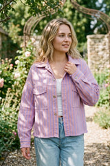 Jeansjacke gestreift- GENTLE SPRING