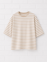 Gestreiftes T-Shirt mit Rundhalsausschnitt- GENTLE SPRING