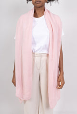 Unifarbener Strickschal - Supersoft - Soft Pink