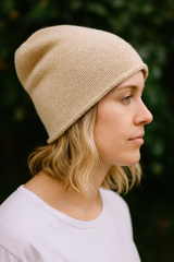 EDLE KASCHMIR MÜTZE- SLOUCHY BEANIE- HELLER FRÜHLING SOMMER