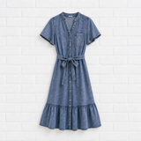 Tencel-Denim Midikleid mit Knopfleiste - 360° + VERDANT WINTER