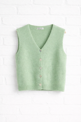 Nachhaltige Alpaka Strickweste in BIO QUALITÄT - GENTLE SPRING