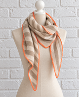 Dreieckstuch Jaquard mit Kaschmir- DELIGHT SPRING
