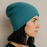 EDLE KASCHMIR MÜTZE-SLOUCHY BEANIE- 4 JAHRESZEITEN