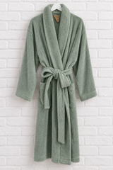 Bademantel mit Schalkragen - Old Green - 360°