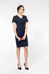 Kleid mit geradem Schnitt- Navy