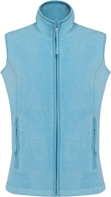 Microfleece Weste- Cloudy Blue Heather