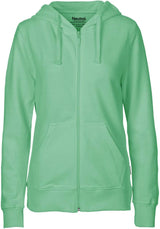 BIO COTTON ZIP HOODIE- Dusty Mint - DELIGHT SPRING