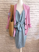 Gestrickter Cardigan- Dunkler Sommer