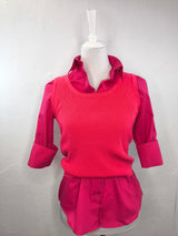 Bluse 3/4 Arm - Fuchsia