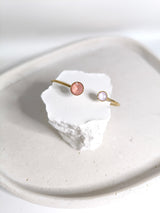 Feiner Armreif mit runden Steinen- Rosé- HELLER FRÜHLING SOMMER