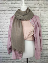 PURE & COZY SCHAL - MOCCA - GENTLE SPRING