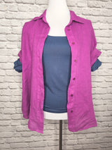 Langarmshirt aus Viskose- Denim