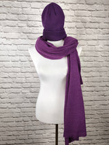 Superweicher Kaschmirschal  UNISEX- abgegrautes Lila