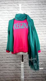 Unifarbener Strickschal - Supersoft - Heller Sommer Winter