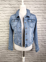 Jeansjacke mit zarten Pailettendetails - Bluejeans