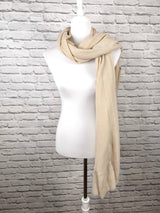 Superweicher Kaschmirschal UNISEX- Sand