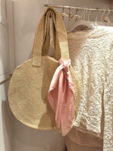 Shopper Bast- Tasche- Creme