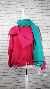 Unifarbener Strickschal - Supersoft - Heller Sommer Winter