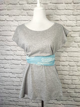 T-SHIRT MIT WEITEM AUSSCHNITT - Dunkler Sommer