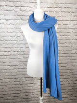 Superweicher Kaschmirschal UNISEX - Azurblau