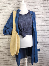 Tunika Blusenkleid- Navy Blue