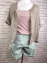 Chino-Bermuda-Shorts- Salbeigrün - verschiedene Farbtypen