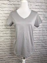 COTTON T-SHIRT MIT V AUSSCHNITT - Dunkler Sommer