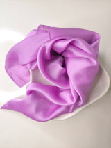 Quadratisches Seidentuch- Light Purple