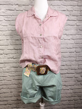 Chino-Bermuda-Shorts- Salbeigrün