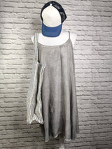 Easy-to-wear Sommerkleid- Steingrau used