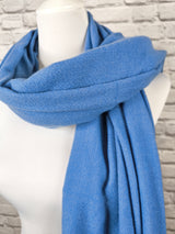 Superweicher Kaschmirschal UNISEX - Azurblau