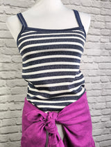 Viskosetop gestreift- DUNKLER SOMMER WINTER