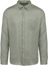 Vorgewaschenes Leinen-Hemd MEN- Delight Spring