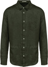 Vorgewaschenes Leinen-Hemd MEN- True Autumn