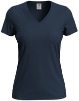 COTTON T-SHIRT MIT V-AUSSCHNITT - VERDANT WINTER