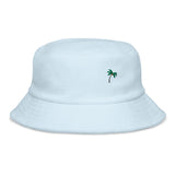 Unstrukturierter Fischerhut aus Frottee mit Palmen- Motiv- HELLER SOMMER und HELLER FRÜHLING SOMMER