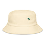 Unstrukturierter Fischerhut aus Frottee mit Palmen- Motiv- HELLER SOMMER und HELLER FRÜHLING SOMMER