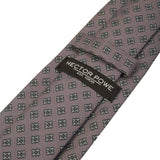 Stahlgraue Diamanten- Krawatte- 4 JAHRESZEITEN