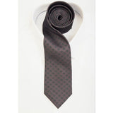 Stahlgraue Diamanten- Krawatte- 4 JAHRESZEITEN