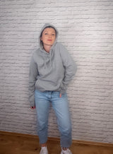 ORGANIC HOODIE- UNISEX- HELLGRAUMELIERT