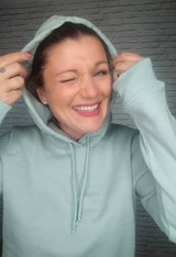 UNISEX SWEATSHIRT HOODIES ORGANIC COTTON - DUNKLER FRÜHLING SOMMER