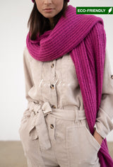 ECO FRIENDLY STRICKSCHAL- BERRY