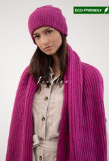 ECO FRIENDLY STRICKSCHAL- BERRY