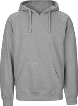 ORGANIC HOODIE NEUTRAL- UNISEX- GRAUMELIERT - SMART SUMMER
