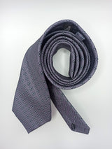 Stahlgraue Diamanten- Krawatte- 4 JAHRESZEITEN