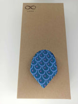 KRAWATTE BLAU GEMUSTERT- HELLER SOMMER/ WINTER